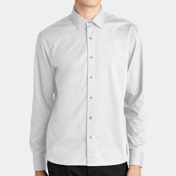 Sbarro - Long Sleeve Stretch Woven Shirt Thumbnail