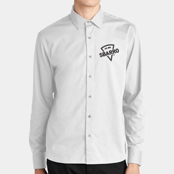 Sbarro - Long Sleeve Stretch Woven Shirt Thumbnail