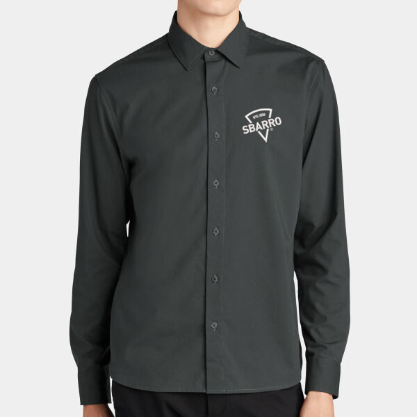 Sbarro - Long Sleeve Stretch Woven Shirt Thumbnail